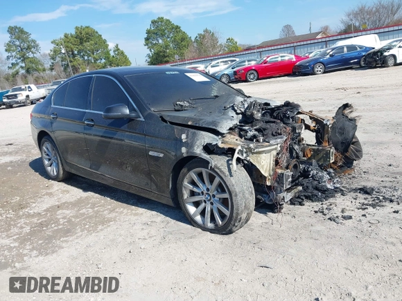 2014 BMW 5 Series 535i with VIN WBA5B1C50ED484262, listed as a IAAI auction lot 41463976 with Not Provided miles. Bid and sale history available at carsss.com. Image 1.