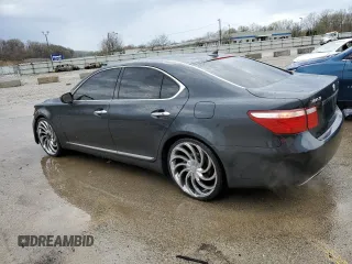 2007 Lexus LS 460 with VIN JTHBL46F075041503, listed as a Copart auction lot 50299465 with 192,076 mi miles and Salvage Title. Bid and sale history available at DreamBid. Image 2.
