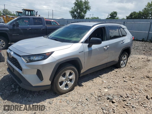 2021 Toyota RAV4 Hybrid LE with VIN JTML6RFV3MD509923, listed as a Copart auction lot 64014735 with 41,504 mi miles and Clean title. Bid and sale history available at DreamBid. Image 1.