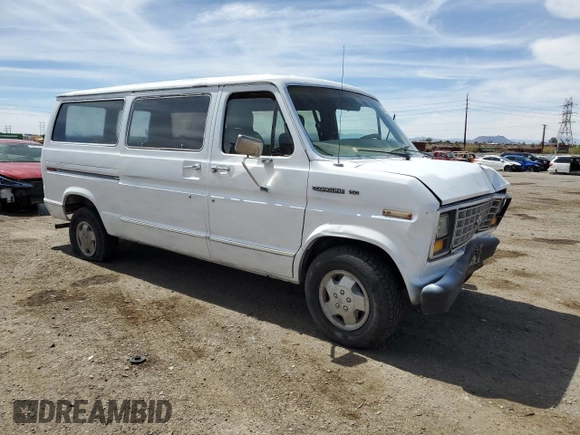1989 Ford Econoline Cargo with VIN 1FTEE14Y2KHC41026, listed as a Copart auction lot 49440055 with 54,481 mi miles and Salvage Title. Bid and sale history available at DreamBid. Image 4.