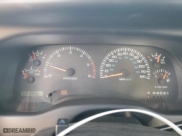 1998 Dodge Dakota SLT with VIN 1B7GL22X5WS631528, listed as a Copart auction lot 84926904 with 213,907 mi miles and Salvage Title. Bid and sale history available at carsss.com. Image 9.