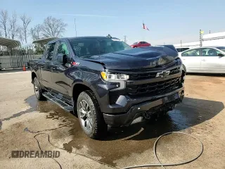 2023 Chevrolet Silverado 1500 RST with VIN 1GCUDEE8XPZ126146, listed as a Copart auction lot 46550535 with 46,492 mi miles and Salvage Title. Bid and sale history available at DreamBid. Image 13.