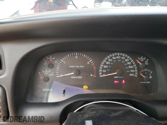 2001 Dodge Ram 3500 with VIN 1B7MC33781J536158, listed as a Copart auction lot 43433515 with 124,856 mi miles and Salvage Title. Bid and sale history available at carsss.com. Image 9.