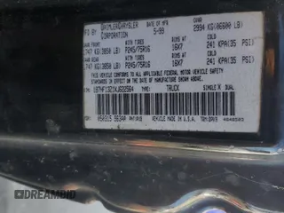 1999 Dodge 1500 with VIN 1B7HF13Z1XJ622564, listed as a Copart auction lot 42615515 with 242,904 mi miles and Salvage title. Bid and sale history available at DreamBid. Image 12.