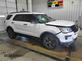 2018 Ford Explorer Sport с VIN 1FM5K8GT1JGC46235, выставлен на аукционе Copart как лот 55940205 с пробегом 167 357 миль миль и Списание • Salvage title. История ставок и продаж доступна на DreamBid. Изображение 4.