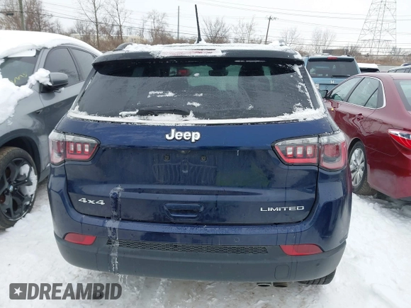 2021 Jeep Compass Limited with VIN 3C4NJDCB3MT594308, listed as a IAAI auction lot 41260655 with 79,990 mi miles and . Bid and sale history available at DreamBid. Image 16.
