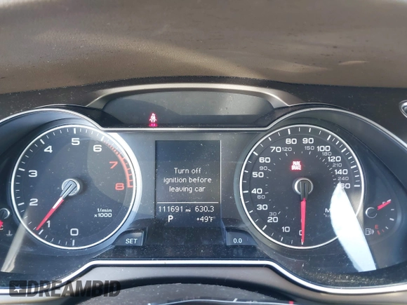2014 Audi A4 Premium with VIN WAUAFAFL2EN001197, listed as a IAAI auction lot 41418683 with 111,691 mi miles. Bid and sale history available at carsss.com. Image 7.