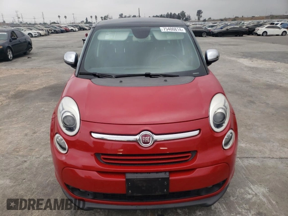 2015 FIAT 500L Lounge with VIN ZFBCFACH1FZ030599, listed as a Copart auction lot 75400814 with 94,580 mi miles and Clean Title. Bid and sale history available at carsss.com. Image 5.