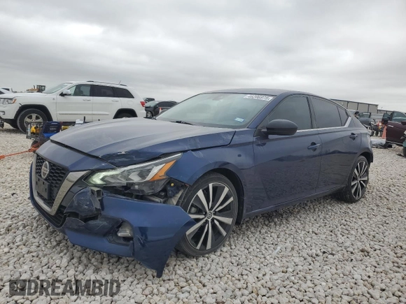2021 Nissan Altima 2.5 SR with VIN 1N4BL4CV8MN383991, listed as a Copart auction lot 48206975 with 74,567 mi miles and Salvage Title. Bid and sale history available at carsss.com. Image 1.