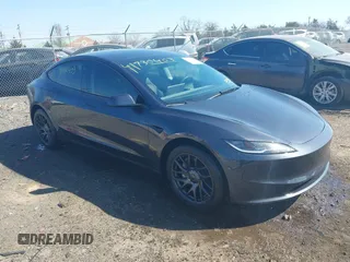 2024 Tesla Model 3 with VIN 5YJ3E1EA6RF728507, listed as a IAAI auction lot 41730403 with 17,563 mi miles and . Bid and sale history available at DreamBid. Image 1.