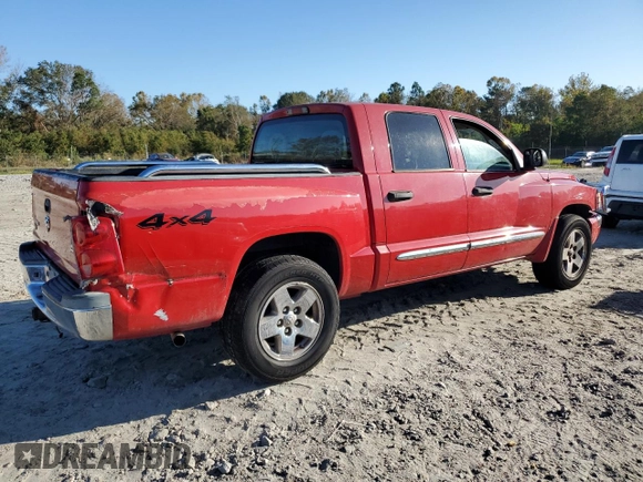 2005 Dodge Dakota Laramie with VIN 1D7HW58N65S263982, listed as a Copart auction lot 77470884 with 164,809 mi miles and Clean Title. Bid and sale history available at DreamBid. Image 3.