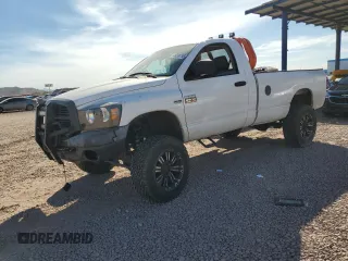 2008 Dodge 2500 ST with VIN 3D7KS26D98G208741, listed as a Copart auction lot 46099795 with 184,777 mi miles and Salvage Title. Bid and sale history available at carsss.com. Image 1.