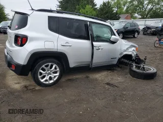 2017 Jeep Renegade Altitude with VIN ZACCJBBB0HPE84035, listed as a Copart auction lot 57789515 with 53,458 mi miles and Salvage title. Bid and sale history available at DreamBid. Image 3.