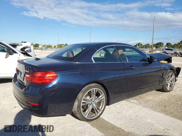 2017 BMW 4 Series 430i xDrive with VIN WBA4U9C3XH5H64601, listed as a Copart auction lot 72721464 with 27,495 mi miles and Salvage title. Bid and sale history available at DreamBid. Image 3.