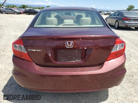 2012 Honda Civic LX z VIN 19XFB2F51CE347741, wystawiony jako Copart lot #57479385 z przebiegiem 173 523 mil mil oraz Szkoda całkowita • Salvage title. Historia ofert i sprzedaży dostępna na DreamBid. Obrazek 6.