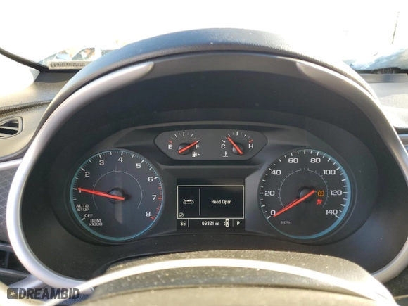 2020 Chevrolet Malibu RS with VIN 1G1ZG5STXLF044315, listed as a Copart auction lot 88802405 with 69,321 mi miles and Salvage Title. Bid and sale history available at carsss.com. Image 9.