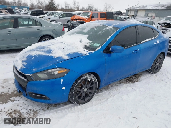 2016 Dodge Dart SE with VIN 1C3CDFAA0GD650532, listed as a IAAI auction lot 41222859 with 115,068 mi miles. Bid and sale history available at carsss.com. Image 14.
