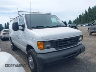 2007 Ford Econoline Cargo with VIN 1FTSE34LX7DB07866, listed as a IAAI auction lot 42731198 with 129,514 mi miles and . Bid and sale history available at DreamBid. Image 1.