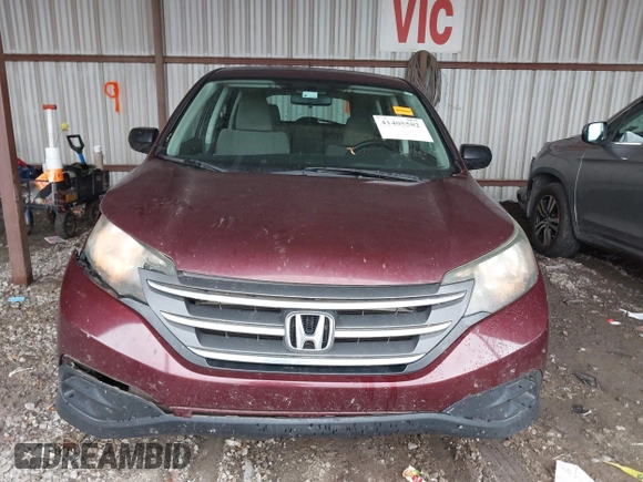 2014 Honda CR-V LX with VIN 5J6RM3H30EL004478, listed as a IAAI auction lot 41405582 with 213,933 mi miles. Bid and sale history available at carsss.com. Image 12.