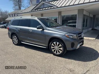 2017 Mercedes-Benz GLS with VIN 4JGDF6EE2HA841889, listed as a IAAI auction lot 42018420 with 168,629 mi miles. Bid and sale history available at carsss.com. Image 1.