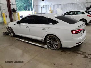 2019 Audi A5 Sportback Prestige with VIN WAUFNCF5XKA032125, listed as a Copart auction lot 55972453 with 55,163 mi miles. Bid and sale history available at carsss.com. Image 2.