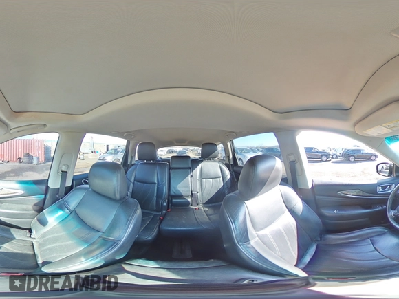 2015 Infiniti QX60 with VIN 5N1AL0MM7FC526329, listed as a Copart auction lot 48662545 with 148,547 mi miles and Salvage Title. Bid and sale history available at DreamBid. Image 14.