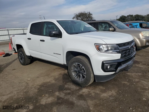 2021 Chevrolet Colorado 2WD Z71 with VIN 1GCGSDEN3M1266567, listed as a Copart auction lot 87079094 with 41,217 mi miles and Salvage Title. Bid and sale history available at carsss.com. Image 4.
