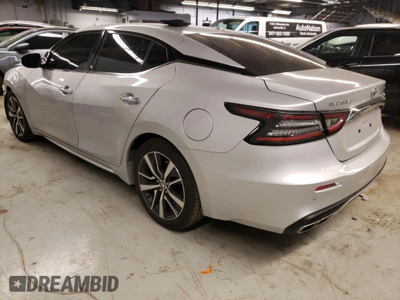 2020 Nissan Maxima SV with VIN 1N4AA6CV4LC363387, listed as a Copart auction lot 69696672 with 72,438 mi miles and Salvage Title. Bid and sale history available at carsss.com. Image 2.