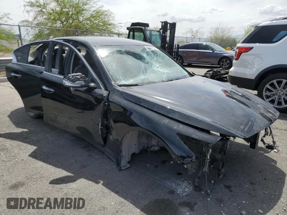 2021 Infiniti Q50 Pure with VIN JN1EV7APXMM704526, listed as a Copart auction lot 53291505 with 49,078 mi miles and Salvage title. Bid and sale history available at DreamBid. Image 4.