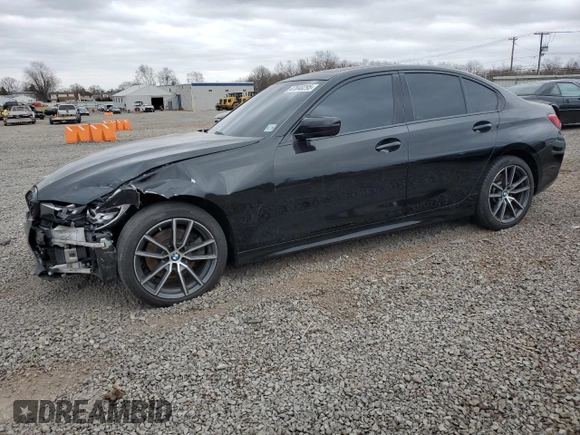 2019 BMW 3 Series 330i xDrive with VIN WBA5R7C59KFH30291, listed as a Copart auction lot 47640295 with 73,665 mi miles and Salvage Title. Bid and sale history available at carsss.com. Image 1.