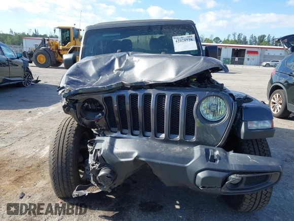 2021 Jeep Wrangler Sport S with VIN 1C4GJXAN7MW691190, listed as a IAAI auction lot 42028528 with 24,207 mi miles and . Bid and sale history available at DreamBid. Image 13.