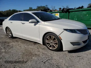 2013 Lincoln MKZ with VIN 3LN6L2JK1DR800952, listed as a Copart auction lot 48518525 with 201,830 mi miles and Salvage Title. Bid and sale history available at DreamBid. Image 4.