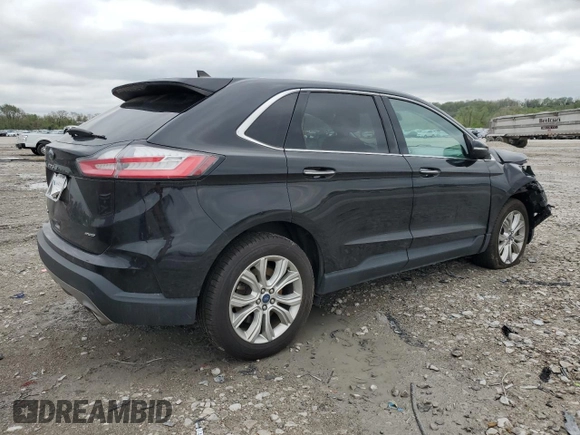 2022 Ford Edge Titanium with VIN 2FMPK4K94NBA30860, listed as a Copart auction lot 54001865 with 94,559 mi miles and Salvage title. Bid and sale history available at DreamBid. Image 3.