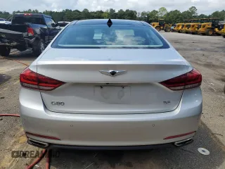 2017 Genesis G80 3.8L with VIN KMHGN4JE5HU182151, listed as a Copart auction lot 71682794 with 57,024 mi miles and Salvage Title. Bid and sale history available at carsss.com. Image 6.