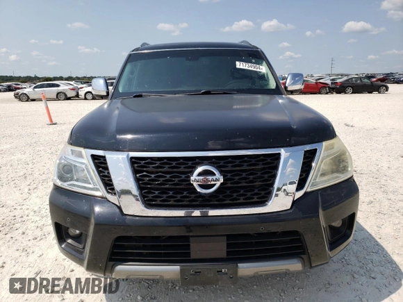 2017 Nissan Armada SV with VIN JN8AY2ND0H9001973, listed as a Copart auction lot 71734904 with 174,407 mi miles and Clean Title. Bid and sale history available at carsss.com. Image 5.