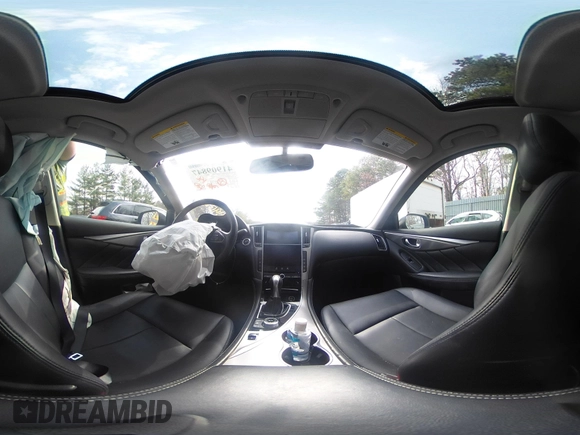 2015 Infiniti Q50 Premium with VIN JN1BV7AR8FM417774, listed as a IAAI auction lot 41909847 with 39,377 mi miles. Bid and sale history available at carsss.com. Image 18.
