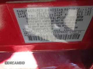 2021 Nissan Sentra SV with VIN 3N1AB8CV6MY321009, listed as a IAAI auction lot 41903131 with 18,768 mi miles and . Bid and sale history available at DreamBid. Image 9.
