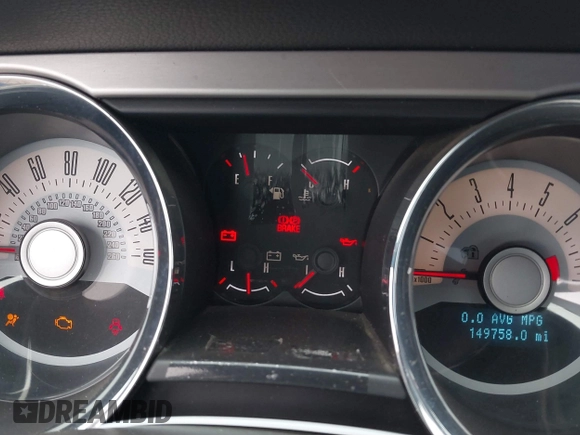2012 Ford Mustang Premium with VIN 1ZVBP8AM3C5234884, listed as a IAAI auction lot 41880779 with 149,758 mi miles and . Bid and sale history available at DreamBid. Image 15.