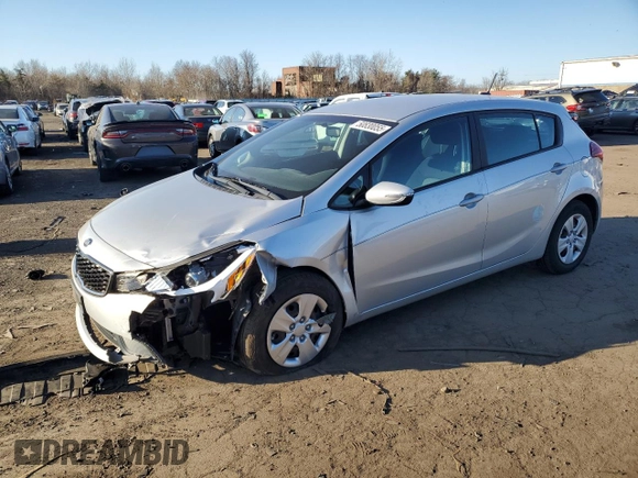 2017 Kia Forte5 LX with VIN KNAFK5A81H5694019, listed as a Copart auction lot 50830055 with 38,359 mi miles and Salvage Title. Bid and sale history available at carsss.com. Image 1.