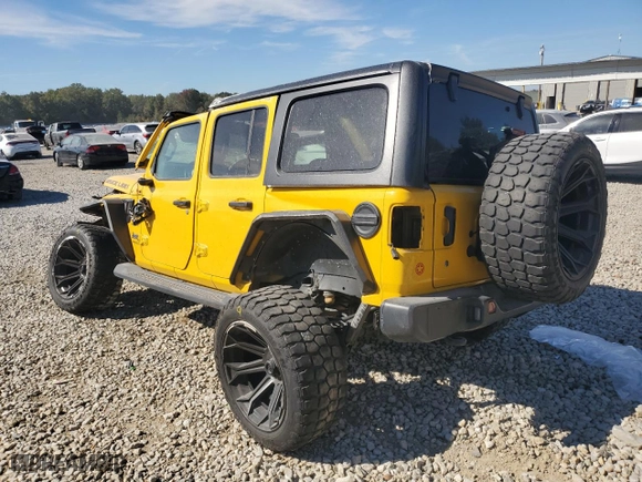 2020 Jeep Wrangler Unlimited Sahara with VIN 1C4HJXEN2LW109316, listed as a Copart auction lot 76618004 with 0 mi miles and Salvage Title. Bid and sale history available at carsss.com. Image 2.