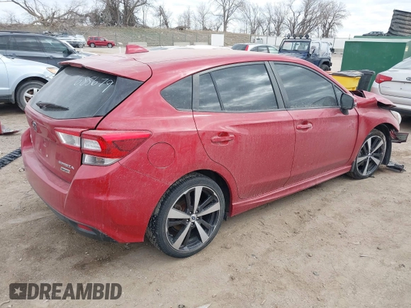 2018 Subaru Impreza Special Sports z VIN 4S3GTAK67J3718755, wystawiony jako IAAI lot #41870079 z przebiegiem Nie podano mil oraz . Historia ofert i sprzedaży dostępna na DreamBid. Obrazek 4.