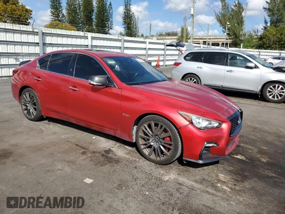 2018 Infiniti Q50 Red Sport 400 с VIN JN1FV7AP8JM460858, выставлен на аукционе Copart как лот 44380875 с пробегом 108 669 миль миль и Списание • Salvage title. История ставок и продаж доступна на DreamBid. Изображение 4.