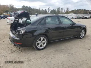 2018 Audi A4 Premium with VIN WAUKMAF40JA115039, listed as a Copart auction lot 79622144 with 57,020 mi miles and Salvage Title. Bid and sale history available at carsss.com. Image 3.