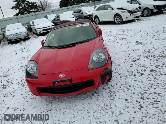2002 Toyota MR2 z VIN JTDFR320320041854, wystawiony jako Copart lot #82822754 z przebiegiem 129 450 mil mil oraz Szkoda całkowita • Salvage title. Historia ofert i sprzedaży dostępna na DreamBid. Obrazek 10.