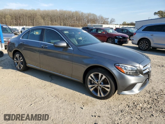 2021 Mercedes-Benz C 300 with VIN W1KWF8EB1MR620719, listed as a Copart auction lot 50681685 with 24,906 mi miles and Salvage Title. Bid and sale history available at carsss.com. Image 4.