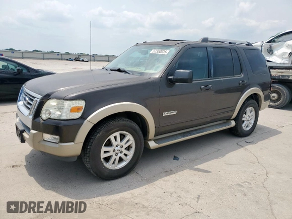 2006 Ford Explorer Eddie Bauer z VIN 1FMEU64EX6UB16337, wystawiony jako Copart lot #57350035 z przebiegiem 111 736 mil mil oraz Czysty tytuł • Clean title. Historia ofert i sprzedaży dostępna na DreamBid. Obrazek 1.
