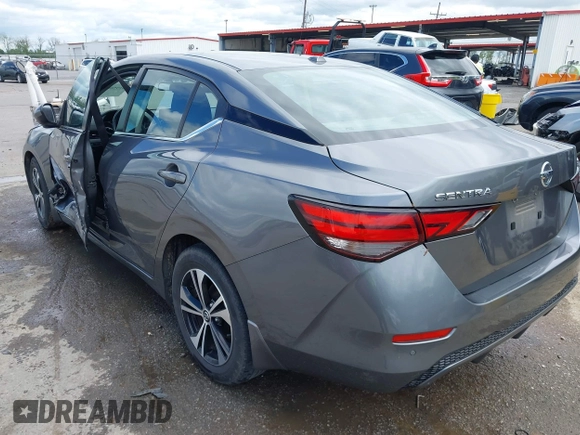 2022 Nissan Sentra SV with VIN 3N1AB8CVXNY250088, listed as a IAAI auction lot 41958028 with 36,740 mi miles and . Bid and sale history available at DreamBid. Image 3.
