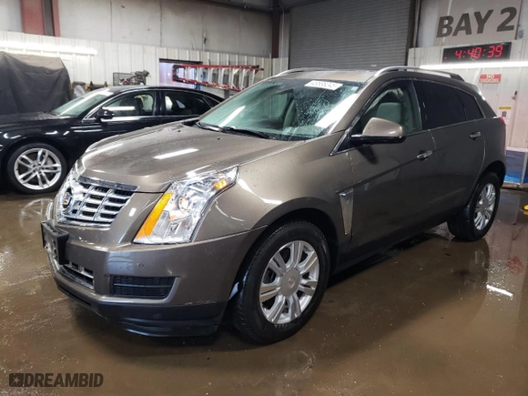 2016 Cadillac SRX Luxury Collection with VIN 3GYFNEE33GS559695, listed as a Copart auction lot 46536245 with 43,903 mi miles and Salvage Title. Bid and sale history available at carsss.com. Image 1.