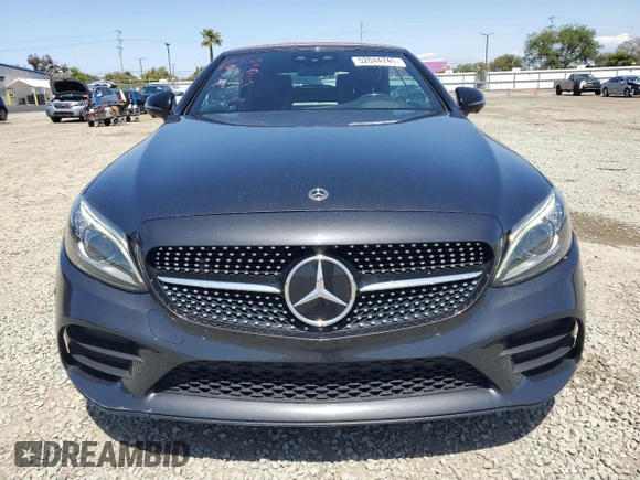 2021 Mercedes-Benz C 300 with VIN W1KWK8DB6MG101030, listed as a Copart auction lot 52044745 with 46,889 mi miles and Salvage title. Bid and sale history available at DreamBid. Image 5.
