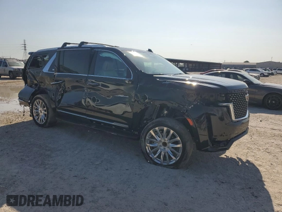 2023 Cadillac Escalade z VIN 1GYS3KKL3PR106736, wystawiony jako Copart lot #77648144 z przebiegiem 47 491 mil mil oraz Nie do naprawy • Non repairable. Historia ofert i sprzedaży dostępna na DreamBid. Obrazek 4.